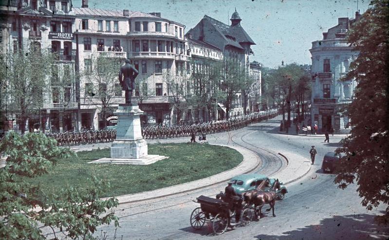 Цент Бухареста. 1941 г. 
