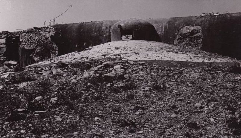 Боевой блок форта «Monte Grosso» после боя. Июнь 1940 г.