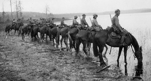 Учения финской кавалерии. 1939 г. 
