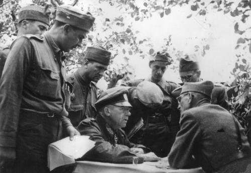 Румыно-немецкий командный пункт на Дону. Август 1942 г.