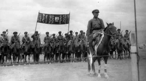 Монгольская конница на Халхин-Голе. 1939 г. 