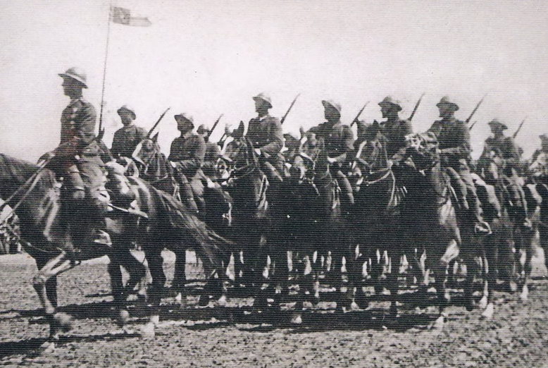Польская кавалерия на маневрах. 1939 г. 