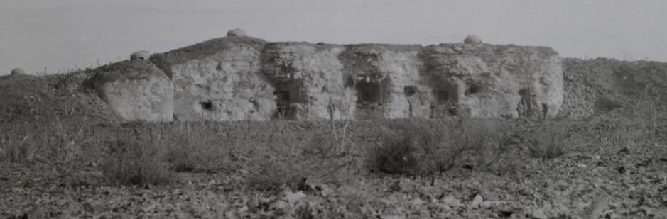 Боевой блок №5 форта «Simserhof» после обстрела американцами. 1944 г.