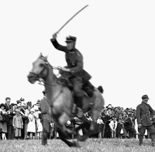 Польская кавалерия на празднике. 1939 г.