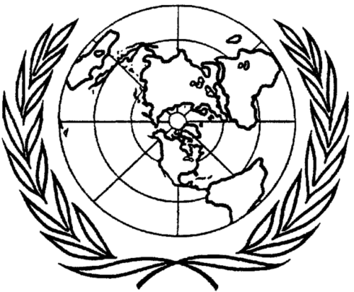 Эмблема конференции, прототип действующего логотипа ООН