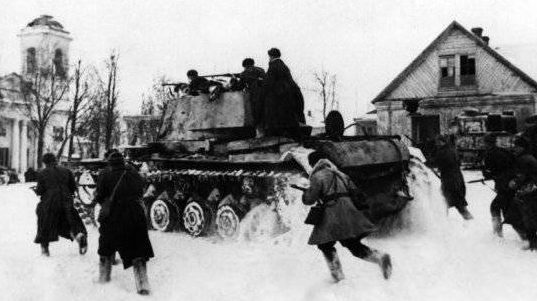 Наступление Красной Армии в районе Ельца. 