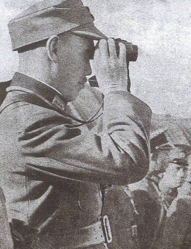 Чан Кайши на линии фронта. Шанхай, 1937 г.