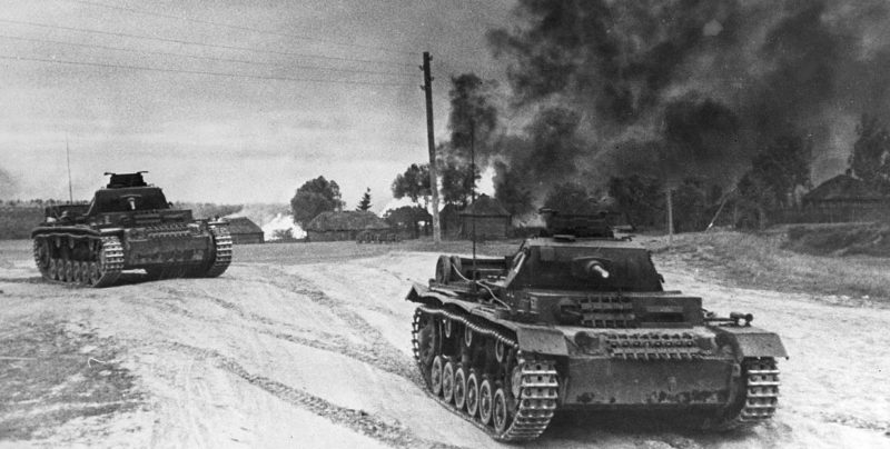 Немецкие войска на подступах к Москве.
