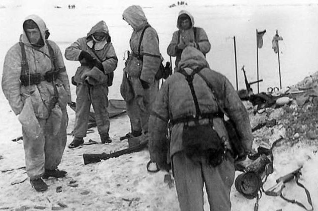Немецкие лыжники. Февраль 1942 г.