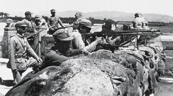 Солдаты китайской националистической армии в бригаде Марко Поло. 1937 г. 