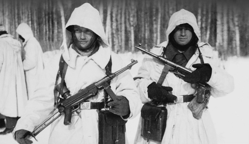 Немецкие лыжники. Февраль 1942 г.