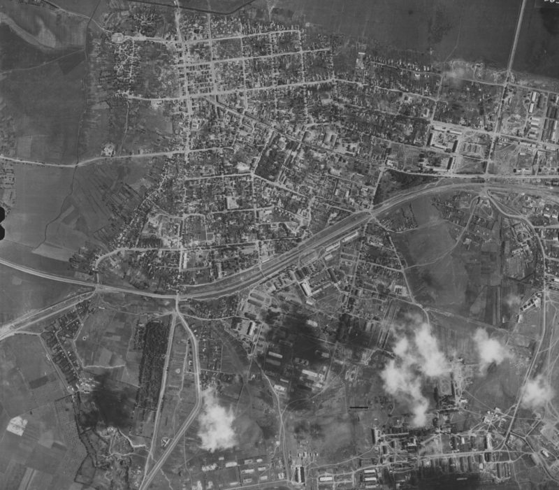 Немецкая аэрофотосъемка города. Весна 1944 г.