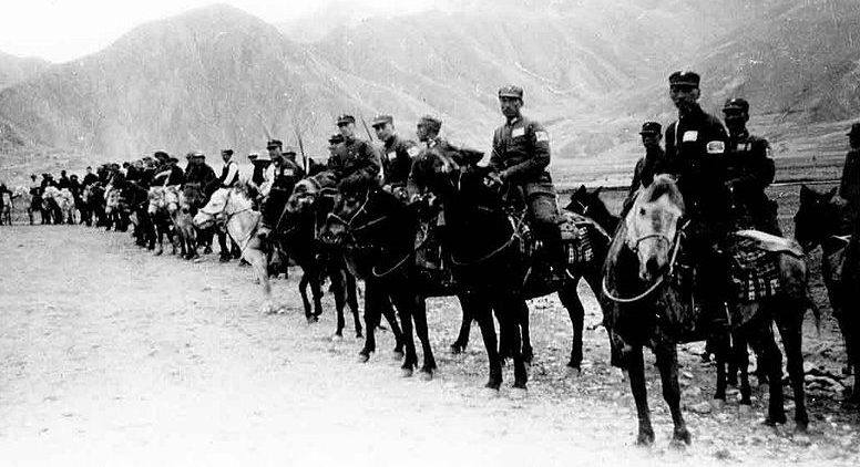 Китайская кавалерия во время Второй мировой войны.