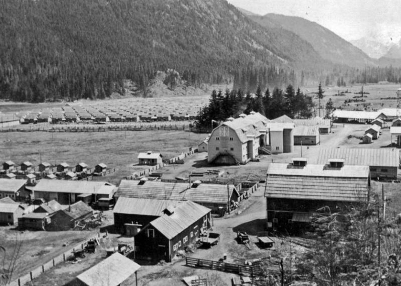 Лагерь интернированных японцев в Канаде. Июль 1942 г.