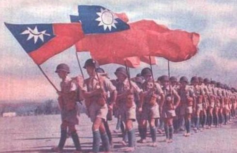 Парад вооруженной США китайской армии в Индии. Август 1942 г.