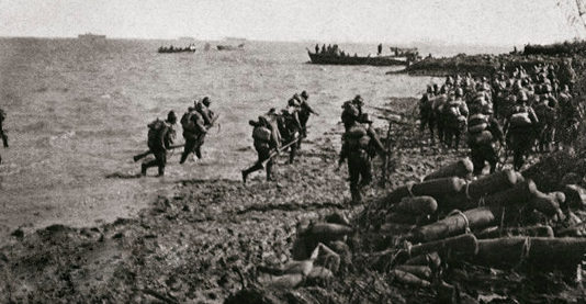Высадка японцев под Шанхаем. Ноябрь 1937 г.