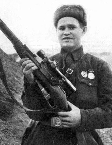 Снайпер Василий Зайцев. 1942 г. 