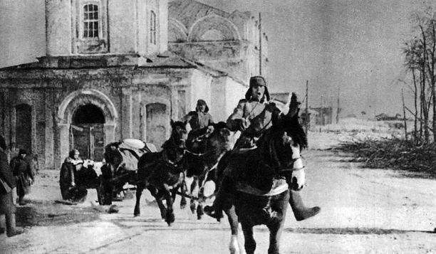 Красная Армия занимает Демянск. Февраль 1943 г. 