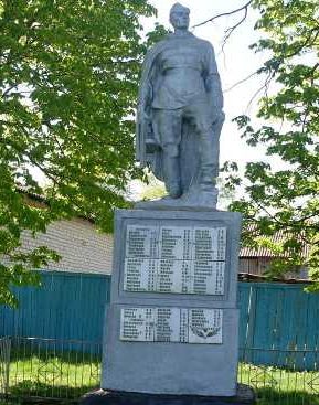 с. Жеденовка Хомутовского р-на. Памятник, установленный в 1960 году на братской могиле, в которой захоронено 290 советских воинов, в т.ч. 232 неизвестных. 