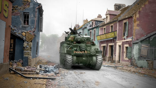 Бой в городе Кан. 1944 г.
