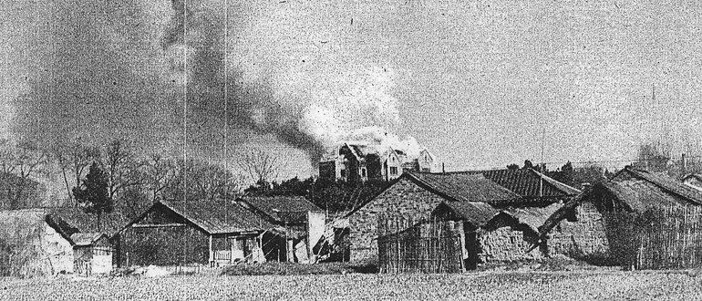 Поджег советского посольства в Нанкине. 1 января 1938 г.