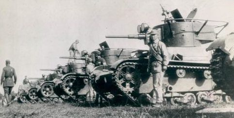 Советские Т-26 на службе у китайцев. 1938 г.