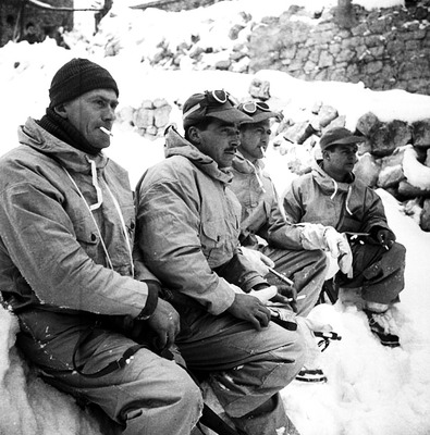 Горные стрелки близ Тоннареччо, Италия. 21 февраля 1944 г. 