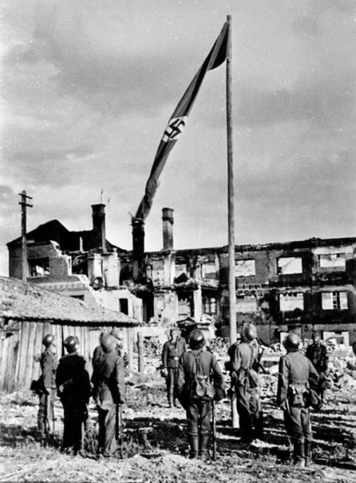 Часть города, захваченная немцами. Октябрь 1942 г.
