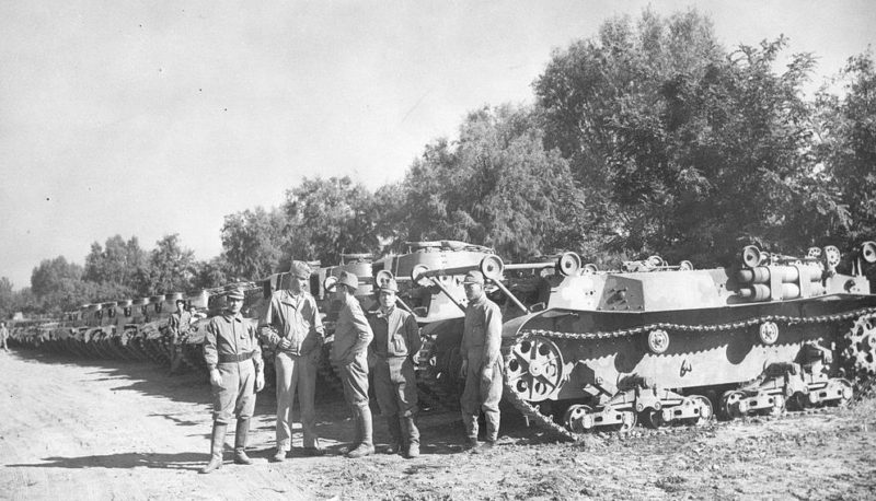 3-я танковая дивизия капитулирует американцам в Тяньцзине. Сентябрь 1945 г.