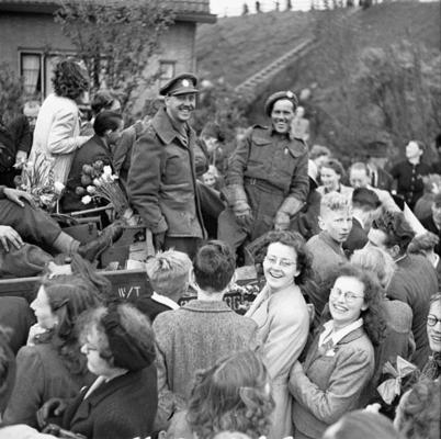 Празднование освобождения Нидерландов. 9 мая 1945 г.