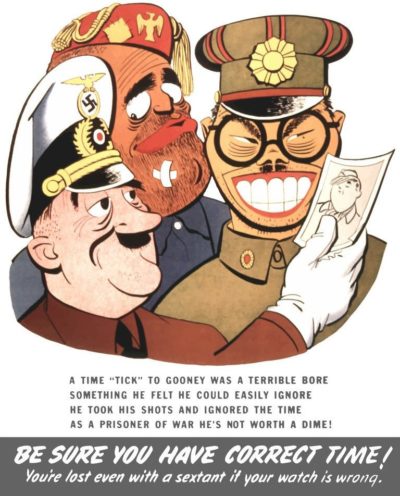Американские карикатуры на Гитлера и его союзников того времени.