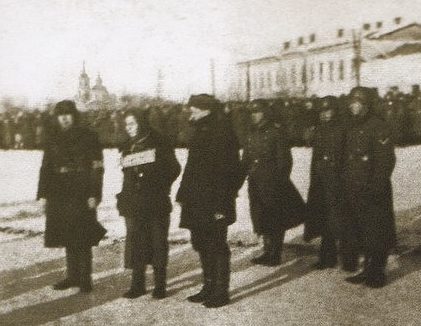 Казнь подпольщицы Софии Тихончук. 1941 г. 