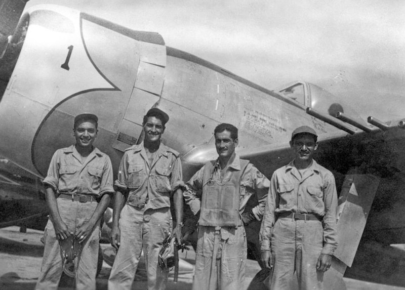 Мексиканские пилоты 201-й эскадрильи. 1942 г.