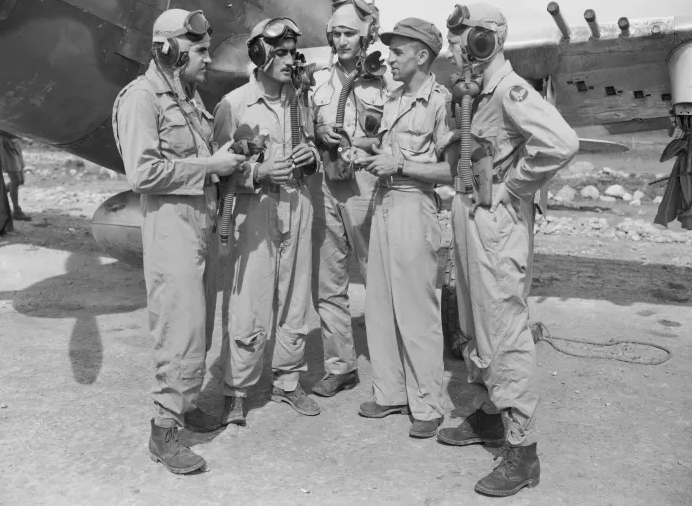 Мексиканские пилоты 201-й эскадрильи. 1942 г. 
