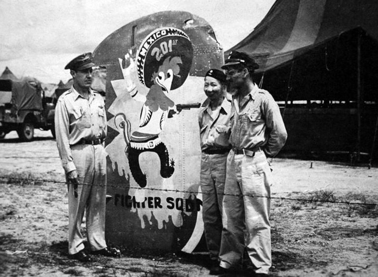 Военно-воздушная база 201-й эскадрильи. 1943 г. 
