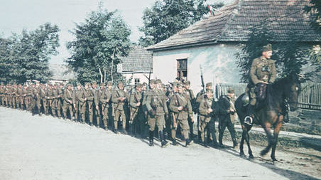 Венгерская пехота в Эрдели. Сентябрь 1940 г.