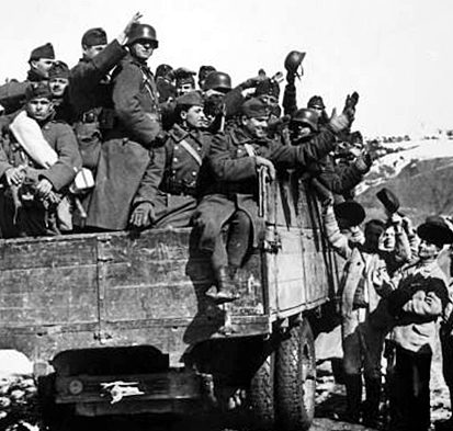 Венгерские солдаты в Трансильвании. 1940 г.