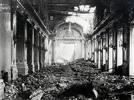 Развалины королевского дворца в Будапеште. 1944 г. 