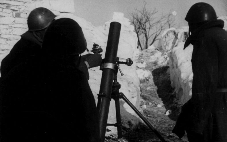 Итальянские минометчики на Восточном фронте. 1942 г.