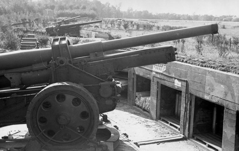 Немецкая береговая батарея в Кале. Август 1942 г.