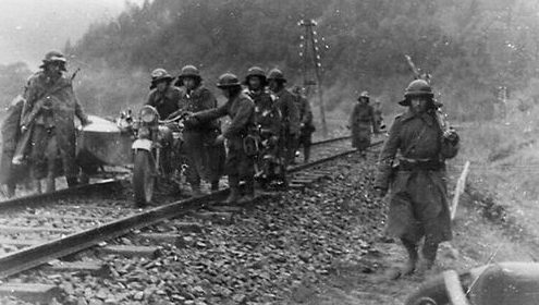 Венгерские войска в Карпатах. 1941 г.