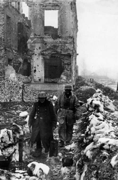 Немцы в обороне. Март 1942 г.