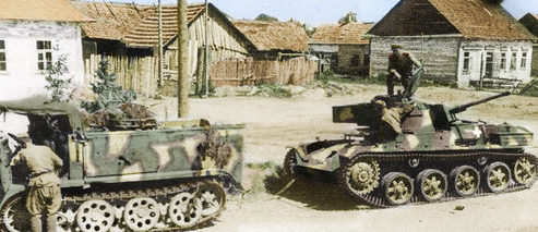 Венгерская танковая колонна танков «Толди». 1941 г.