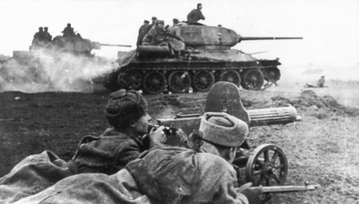 Красная Армия у Будапешта. Ноябрь 1944 г. 