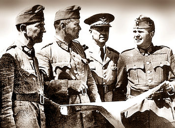 Венгерские офицеры под Киевом. Сентябрь 1941 г. 