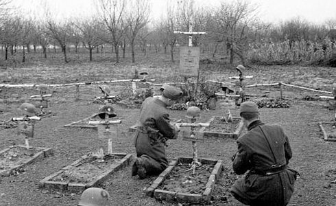 Венгерское кладбище на Украине. Апрель 1942 г.