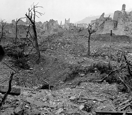 Руины города Кассино. Январь 1944 г.