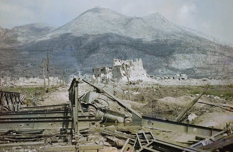 Руины города Кассино. Январь 1944 г.