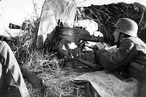 Венгерские пулеметчики. Берег Дона, август 1942 г.
