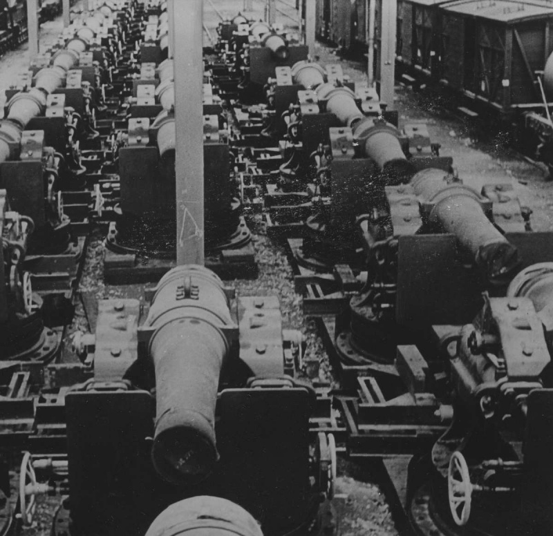 Захваченные французские 270-мм мортиры особой мощности. Июнь 1940 г.